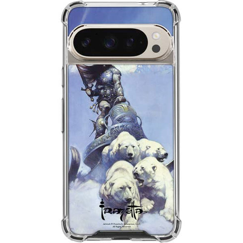 Sliver Warrior by Frazetta Pixel 9 Pro XL Clear Case